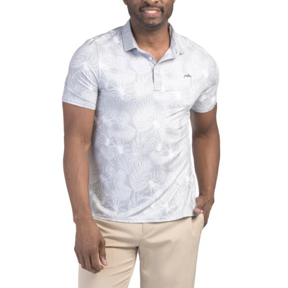 PALM GOLF Grey Overlook Polo Top - Picture 1 of 2